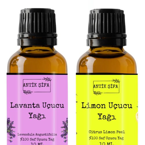 Lavanta Yağı Ve Limon Yağı (10ML 10ML) - %100 Seyreltilmemiş, Doğal Uçucu Yağlar